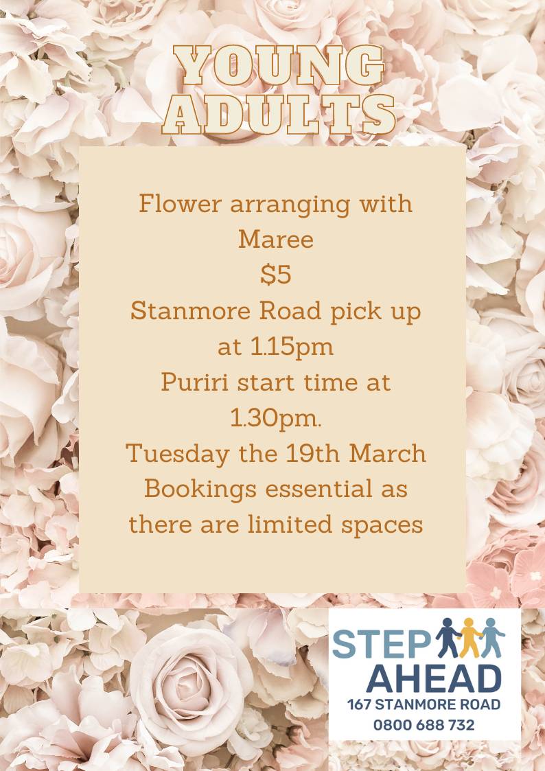 Young Adult - Flower Arranging - March 2024